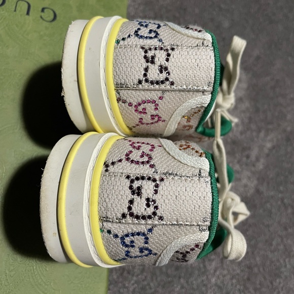 Gucci 1977 sparkle classic gg logo tennis shoes - Picture 15 of 16